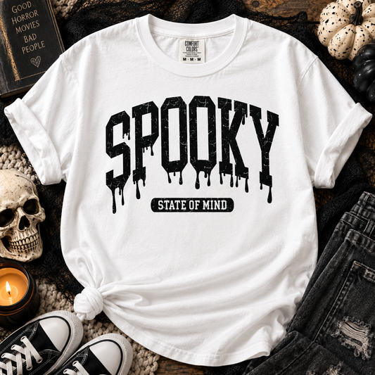 Spooky State of Mind Comfort Colors Destressed Tee