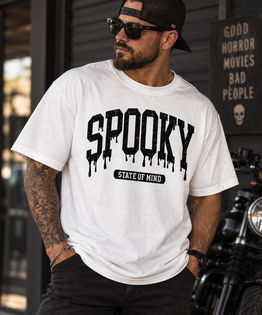 Spooky State of Mind Comfort Colors Destressed Tee